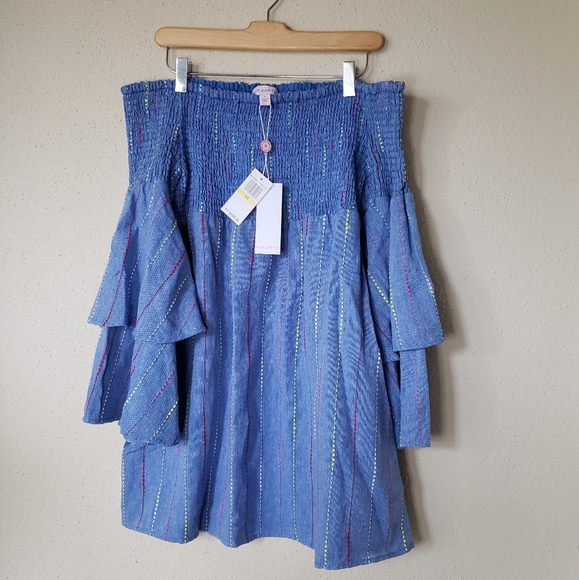 Red Carter Carley Off-the-shouder Mini Dress - Picture 4 of 9